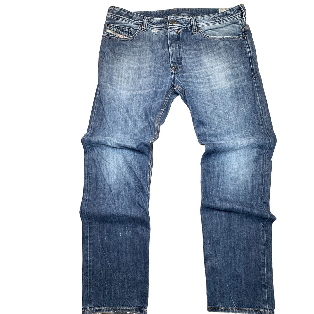 Diesel Safado Jeans Mens 38×32 Denim Distressed 100% Cotton Straight Slim Grunge